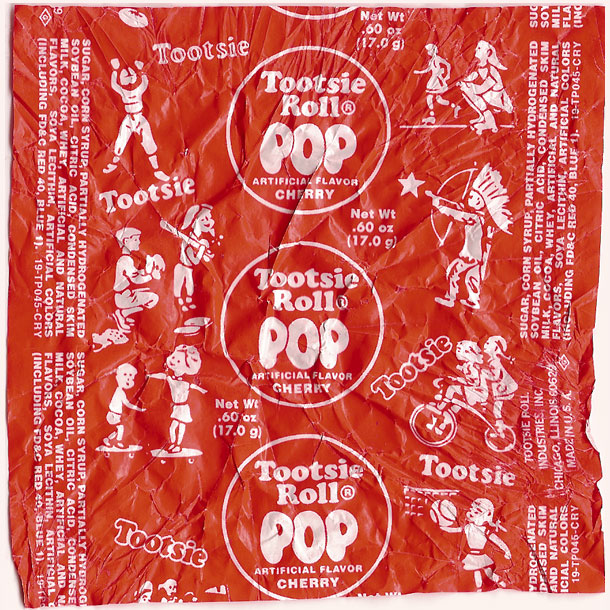 Tootsie Pop We were given Tootsie Roll Pops today in class and and I was
