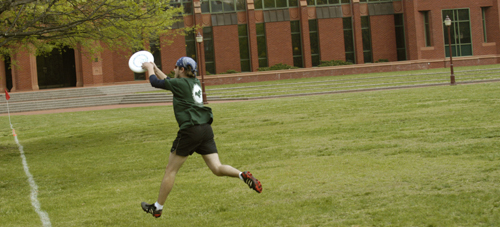 Adam Catching Frisbee